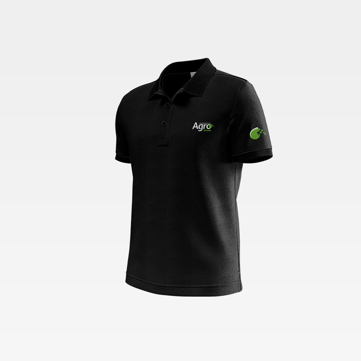 CAMISA POLO PRETA UNIVERSIDADE DO AGRO